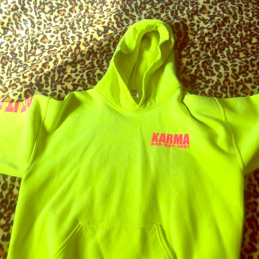 Neon Yellow Hoodie.